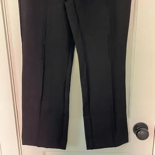 Maeve Anthropologie front seam black cropped straight pull on pants size small