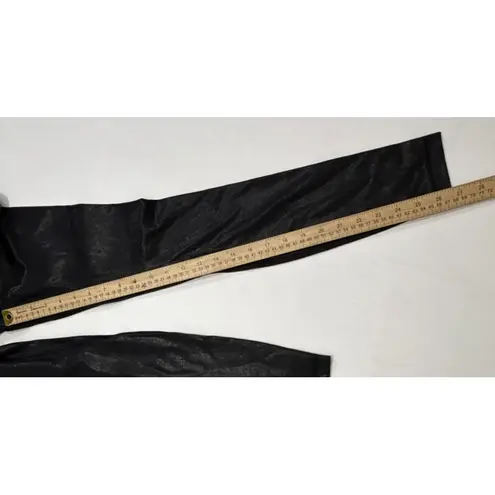 Lululemon Athleisure Align Mid Rise Leggings 27" Shimmer Foil Print Black Size 2