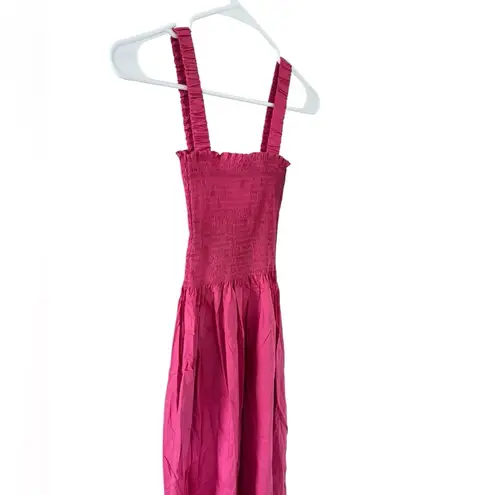 Hill House NEW THE ANJULI DRESS LIPSTICK PINK Size XXS