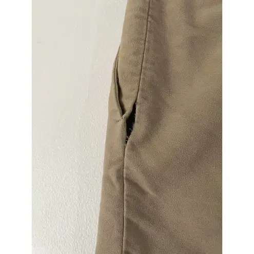 John Galliano Mid Rise Straight Leg Cotton Trouser Pants Womens Size 32 Tan