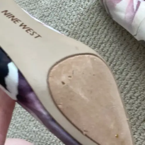 Nine West NEW  Arlene Floral Multi Kitten Heels 2” Women’s Size 8 Pink NWOB