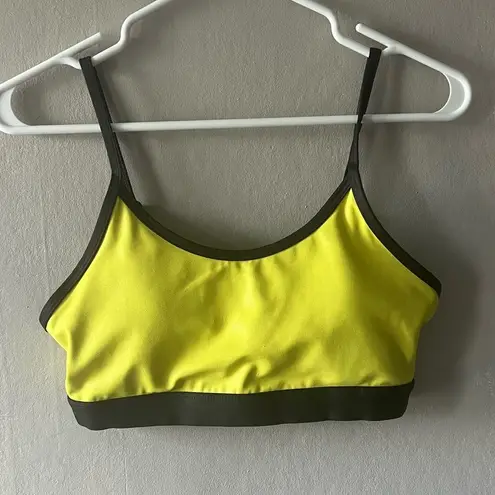 Zyia 🛍️ Active Yellow and Black Light N Tight Adjustable Sports Bra Size Medium thumbnail 3
