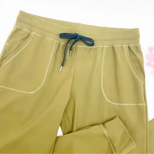 Zyia Active Unwind High Rise Joggers: Olive Green