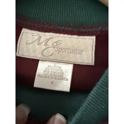 Vintage Grandma Grandkids Embroidered Crewneck Sweatshirt Size 1X 90s Cottage