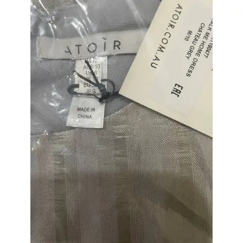 Atoir Walk Me Home Cocktail Dress Size 6 New with Tags Silver
