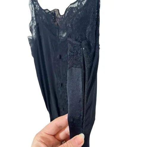 Cami NYC Rosalie Lace-Trimmed Silk Wide Leg Jumpsuit in Black