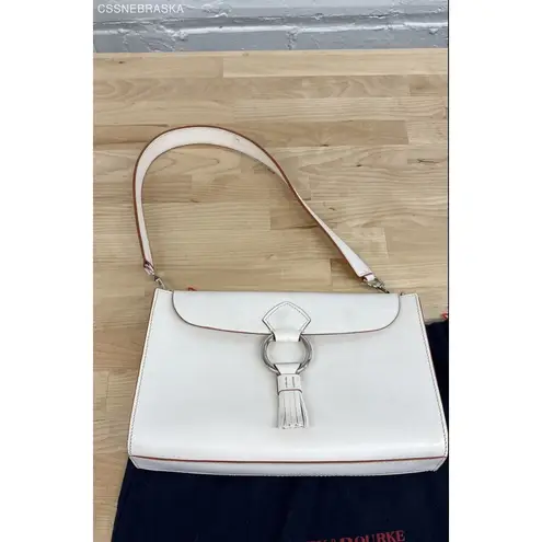 Dooney & Bourke Made in Italy Leather Buckle Shoulder Bag Convertible Clutch