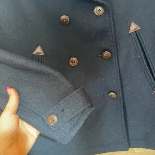 Levi Strauss & CO. Women’s Navy Blue Double Breasted Coat Size Medium