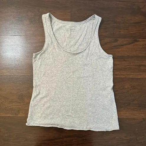 All Saints light gray scoopneck tank top size XS