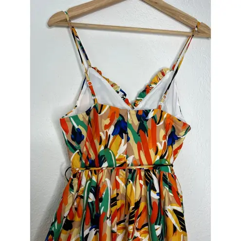 Commense Printed Cami Midi Dress S NWT