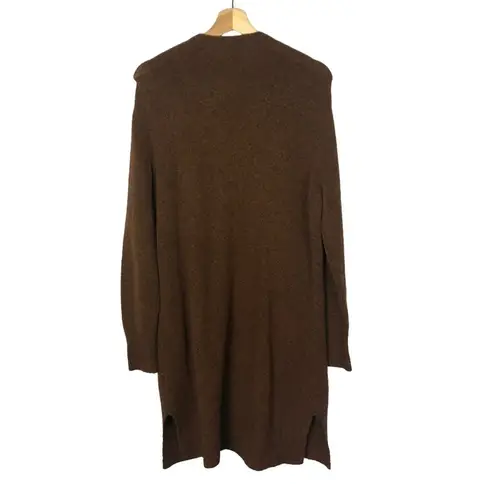 Madewell  Kent Espresso Brown Longline Knit Cardigan Sweater S thumbnail 4