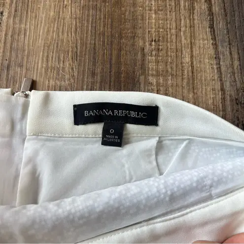 Banana Republic Banana Republics Womens Asymmetric Dressy Black/White Square Textured Skirt Sz 0