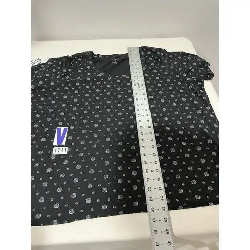 Black & White Womans Presswick & Moore Pullover Short Sleeve Black White T Shirt 3x - Image 6