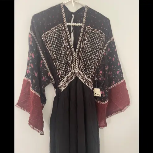 Free People  | Freya Maxi Embroidered Dress | Medium thumbnail 5