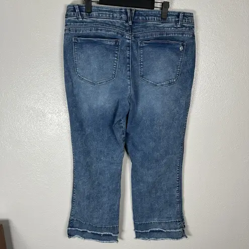 Democracy Ab Solution Jeans Womens 16 Medium Wash High Rise Crop Bootcut Stretch