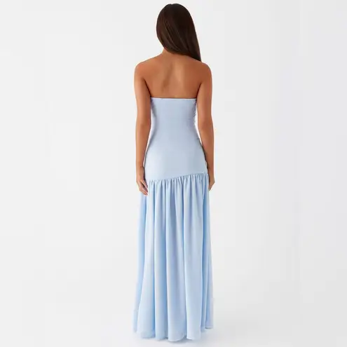 Peppermayo Exclusive - Eden Strapless Maxi Dress - Blue