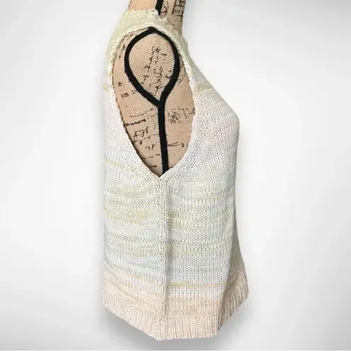 Evereve 525 Women's Neutral Ombre Knit Mockneck Sleeveless Tank XL | NWT