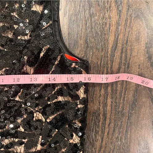 Monique Lhuillier Black High-Low Dress