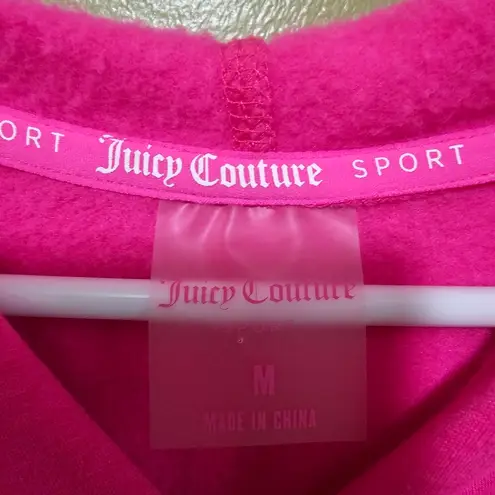 Juicy Couture  Sport Bright Pink Hoodie Size Medium