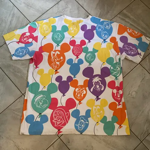 Tokyo Disney Resort 2021 Balloon Happiness in The Sky TShirt Adult XXXL Rainbow Pink Size undefined
