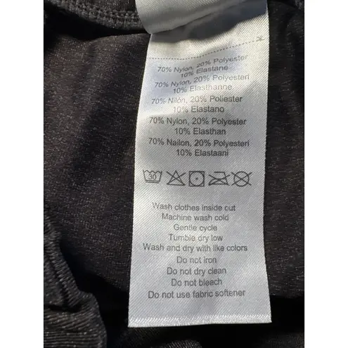 Yogipace Women Gray Cropped Straight Leg Stretch Jeans Size L