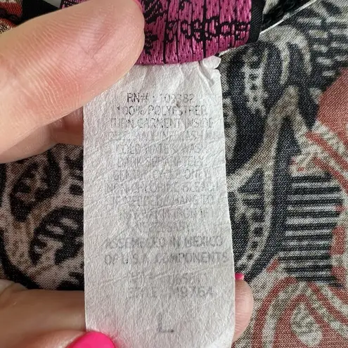 Vintage Y2K 2000’s Agenda Large L Top Beaded Tank Woodland Forrest Goblincore