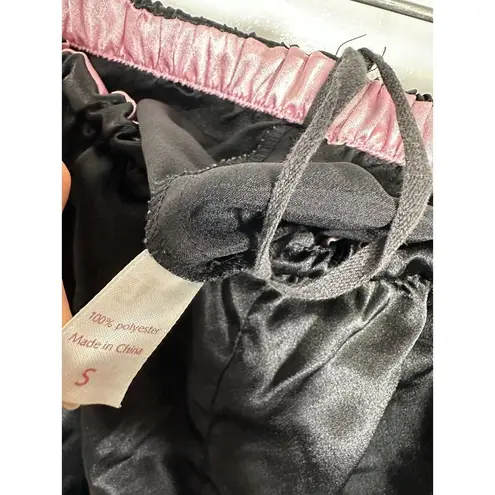 Oscar de la Renta Small Pajama Set Womens Black Cami w/ Pants Polyester Spandex