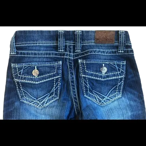 BKE The Buckle Stella Low Rise Stretch Skinny Crop Dark Denim Jean Size 27X28.5”