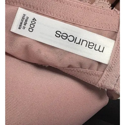 Maurice's *New  Bra Womens 40DD Pink Full Coverage Underwired Lace Light Padding thumbnail 4