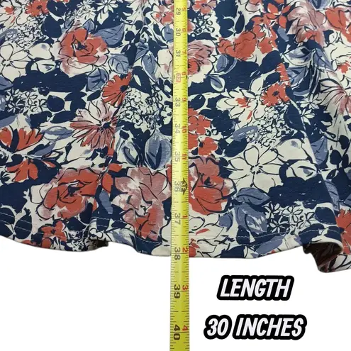 Pact Brush Floral Currant Fit & Flare Midi Party Dress Medium