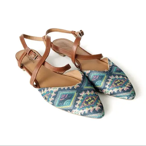 Indigo rd. . | Fabric Pointed Toe Slingback Sandals