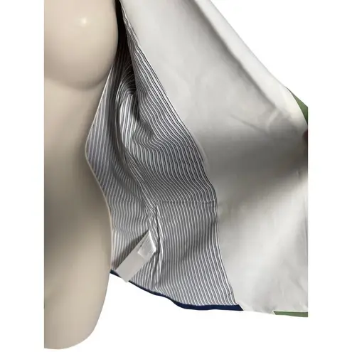 Maeve Anthropologie Colorblock Blazer Blue Green White Size S