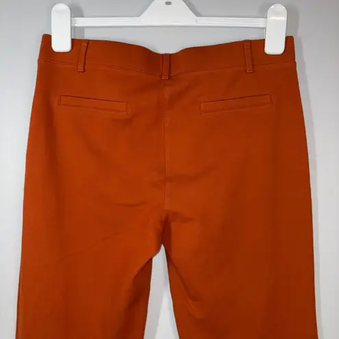 Betabrand L Petite Dress Pants Pumpkin Orange Career Work Casual Stretch