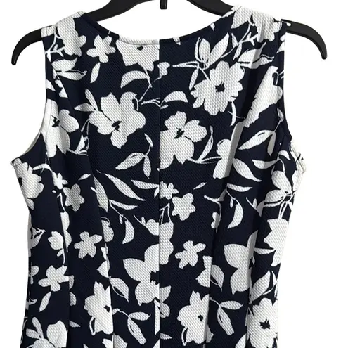Jaclyn Smith Black and White Sleeveless Midi Sundress