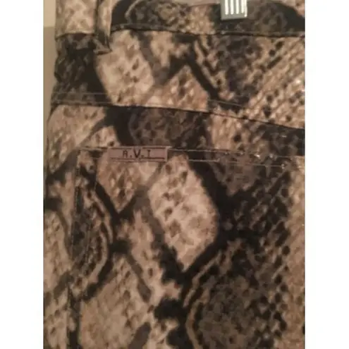 R.V.T. Jeans Co. Women's Pants Snake Skin Pattern Bottoms MultiColor Size 24