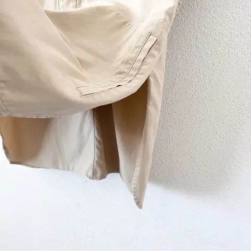 Equipment Acaena Short-Sleeve Mini Utility Dress in Camel Beige