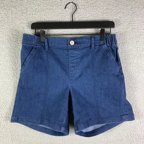 Gloria Vanderbilt  Shorts Size 6 Average Womens High Rise Denim Stretch Blue New