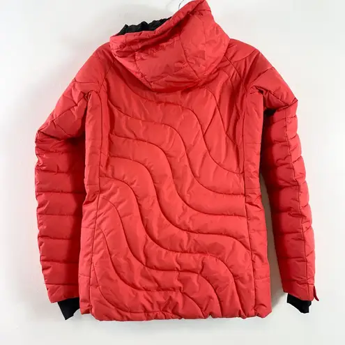 Billabong  Soffya Hooded Ski Snowboard Snow Puffer Jacket Poppy Red Size XS