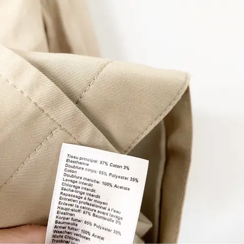 Ba&sh Beige Muse Belted Gabardine Utility Jacket