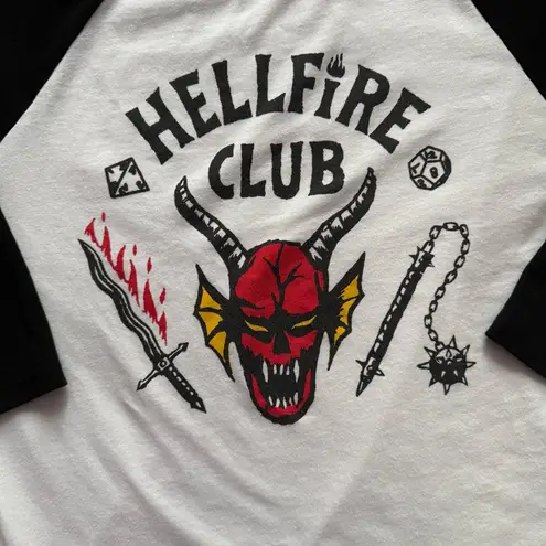 Netflix Stranger Things Hellfire Club Classic 3/4 Sleeve Shirt