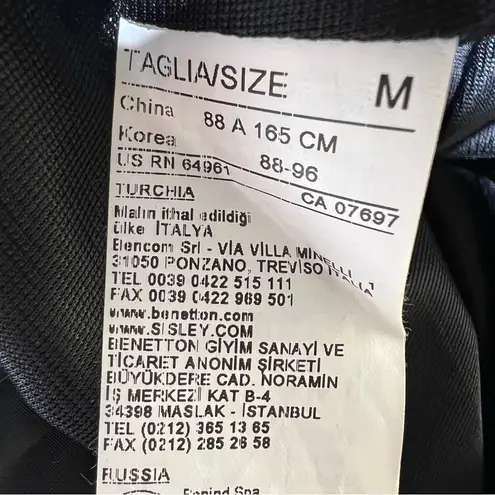 United Colors Of Benetton Black Strapless Bubble Hem Mini Dress