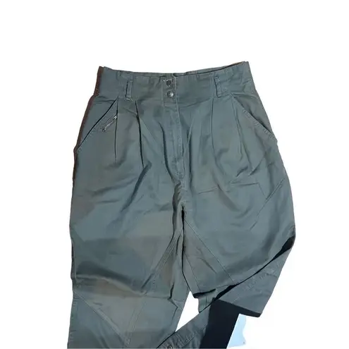 New Vintage 90s TOGETHER Army Green High Waist Cuffed Folk Assembly Pant size 14 Green