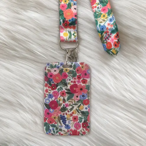 Floral lanyard with Id/ card holder Multiple