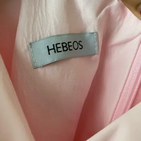 Hebeos sz M pink off shoulder formal, sweetheart maxi dress