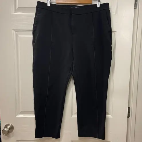 Eloquii Dress Pants Women's Plus Size 18 SHORT Black Piping Detail Professional