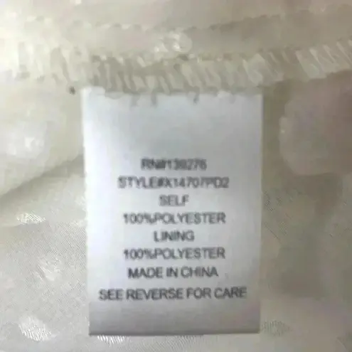 Daniel Rainn WO SZ 1X CREAM SWISS DOT SHEER TOP