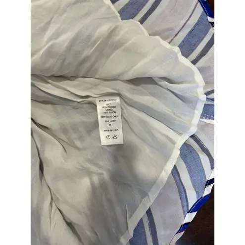 ASTR  the Label Dress M Rena Striped Mini Shift Blue Pink Racerback Sleeveless