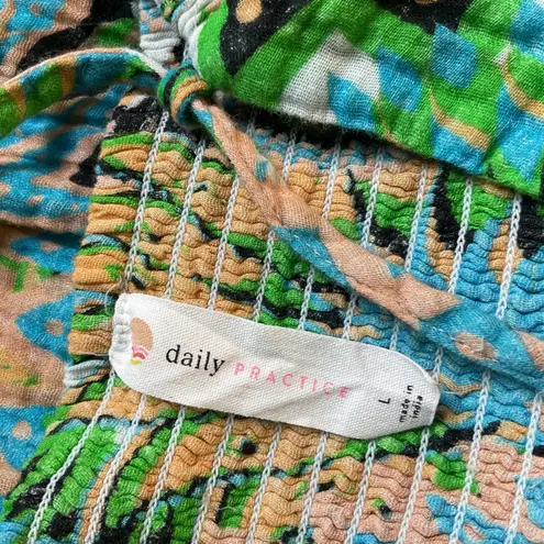 Daily Practice By Anthropologie The Last Sunset‎ Mini Dress Size Large Blue