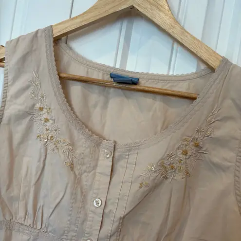 Classic Elements Tan Tank Top Size Large Petite