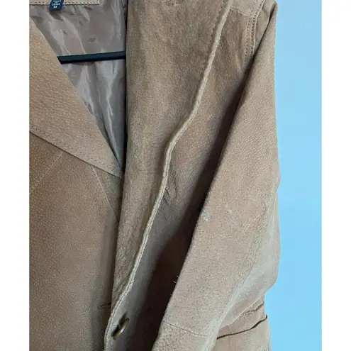 Dollhouse Leather Brown Woven Jacket